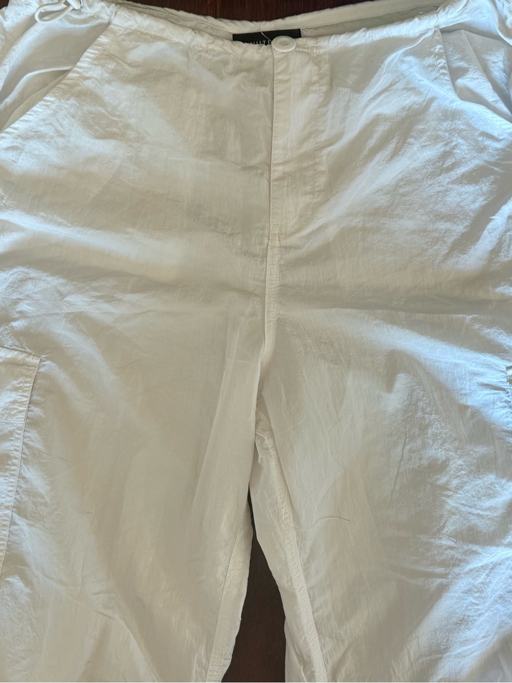White Fox parachute cargo pants